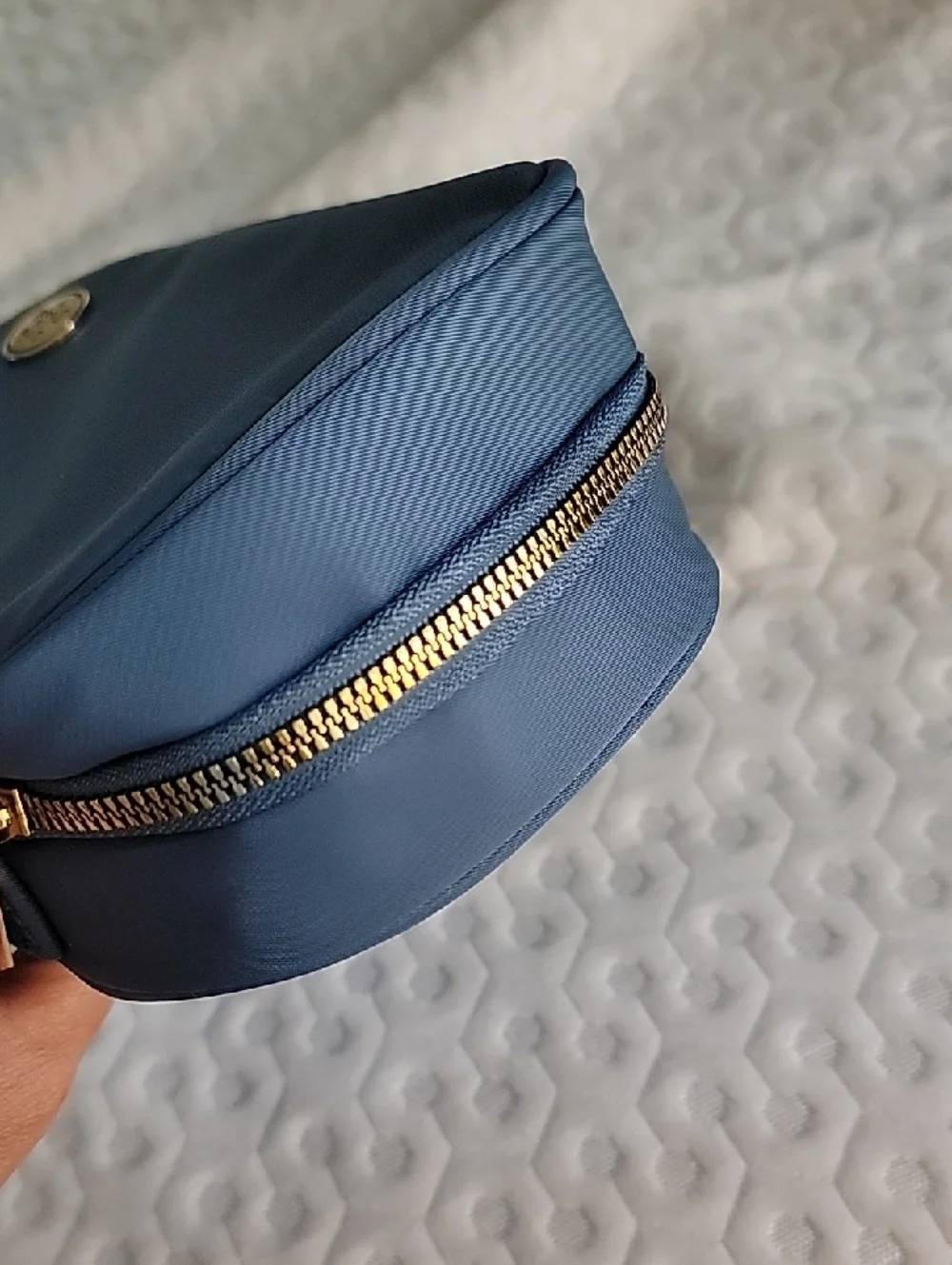 Life Is Good Slate Blue Double Compartment Cosmetic Pouch